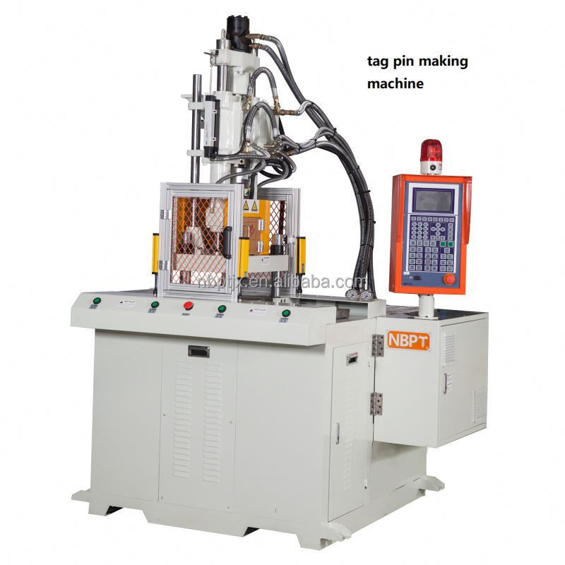 Verticale Verticale stampaggio a iniezione Tag Pin Making Machine